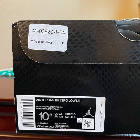 Air Jordan Retro 11 Lows Snake Light Bone - Picture 9 of 11